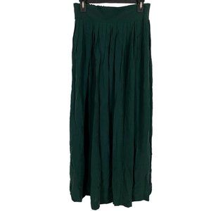Dorothy Schoelen Platinum Vintage Womens Dark Green USA Made Midi Skirt sz 12